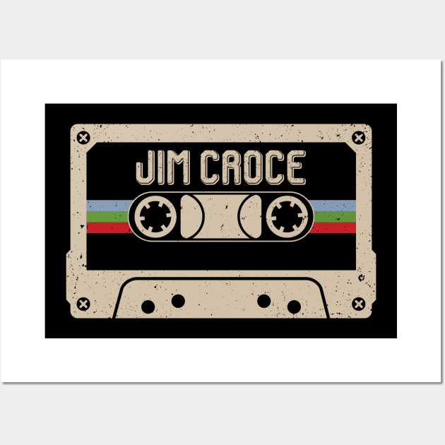 Jim Croce Vintage Cassette Tape Wall Art by Horton Cyborgrobot